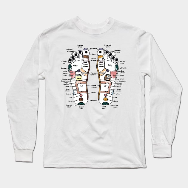 Reflexology bywhacky Long Sleeve T-Shirt by bywhacky